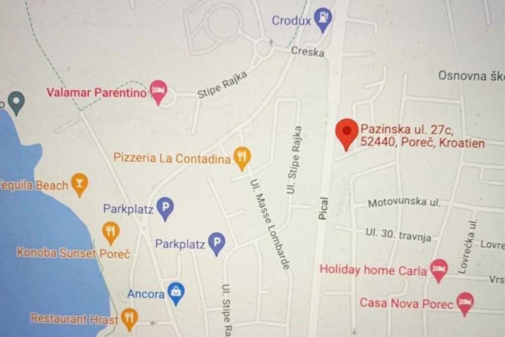 Porec, Tolle 3 Zi-Whg, Sehr Zentral, Top Zustand! Mit Internet Und W-Lan! Екстер'єр фото